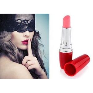 Lipstick Vibrator I Mini Vibrator I Lippenstift Vibrator voor Vrouwen I Clitoris en G Spot Stimulatie I Rood