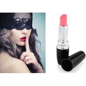 Lipstick Vibrator I Mini Vibrator I Lippenstift Vibrator voor Vrouwen I Clitoris en G Spot Stimulatie I Zwart
