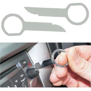 Demontage Sleutel Set Voor de Autoradio I Set Van 4 I Zilver