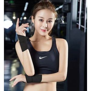 1 Paar Verstelbare Fitness Polsbrace Dames I Polssteun I Polsbeschermer I Sportbrace Pols I Professionele Pols Bandage I Zwart