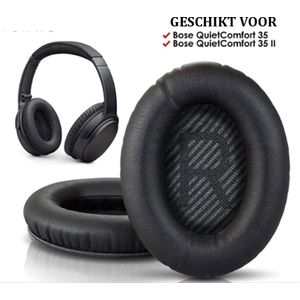 Oorkussens Geschikt Voor BOSE QuietComfort 35 & 35 II I Vervangingskussens I 2 Stuks I Zwart