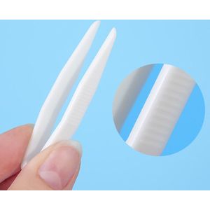 Wimperpincet I Ooglidpincet I Aanbrengen Van Nepwimpers I Eyelash Aplicator I Preciesie Pincet I Wit