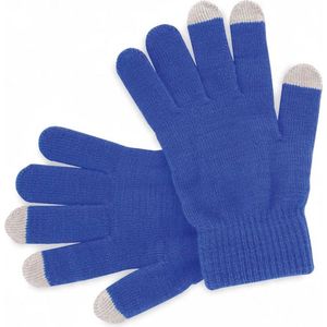 Touchscreen Handschoenen I Wanten I Touch Tip Gloves I Scandinavisch Patroon I Uniseks I Voor Volwassenen I One Size I Blauw