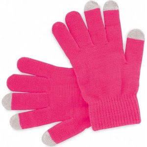Touchscreen Handschoenen I Wanten I Touch Tip Gloves I Scandinavisch Patroon I Uniseks I Voor Volwassenen I One Size I Roze
