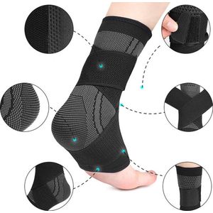 Enkelbrace I Enkelsteun I Enkelbeschermer I Sportbrace Enkel I Enkel Bandage I Voet brace I Neopreen I Zwart I L I EU Maat 38-42