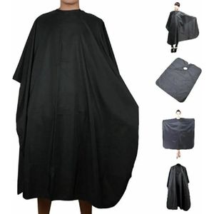 Kappersmantel I Kapmantel I Kappersschort I Kapperscape I Haar Accessoire I Zwart I 100 X 140 CM