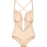 Bye Bra - Low Back Sensual Bodysuit - Beige - Corrigerende Body