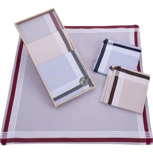 Sorprese Zakdoeken Heren - 3 Zakdoeken - Katoen - Cadeau voor Man - Model 1