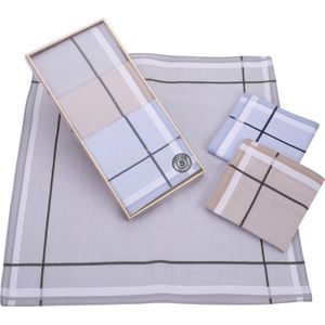 Sorprese Zakdoeken Heren - 3 Zakdoeken - Katoen - Cadeau voor Man - Model 5