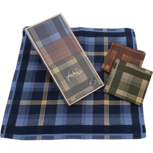 Sorprese Zakdoeken Heren - 3 Zakdoeken - Katoen - Cadeau voor Man - Model 6