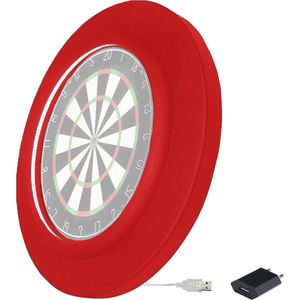 Dragon Darts 2.0 Special Edition - Dartbord Verlichting - PU LED Surround - Rood