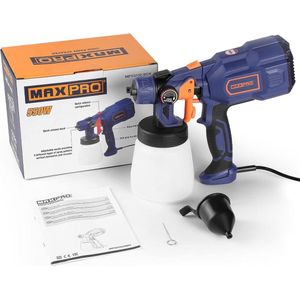 Elysium Verfpistool - Verfspuiten Elektrisch - 3 Groottes - 550W - Blauw