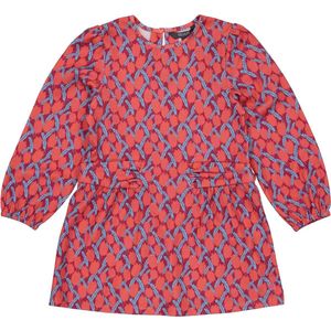 Quapi - Danae - Meisjes Jurk - AOP Roze Bloemen