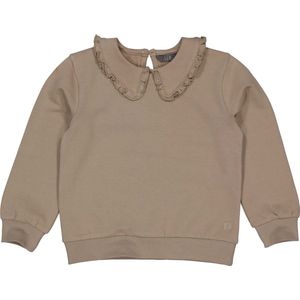 LEVV Little Meisjes sweater - Pixie - Donker taupe