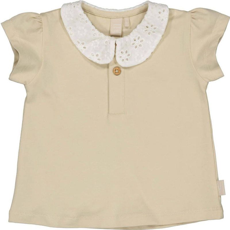 LEVV - T-shirt - Beige - Katoen