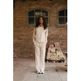 LEVV - RELINDE Blouse - Ecru/Beige - Mix van Materialen