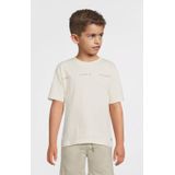 LEVV - T-shirt - Beige - Katoen - Korte Mouwen