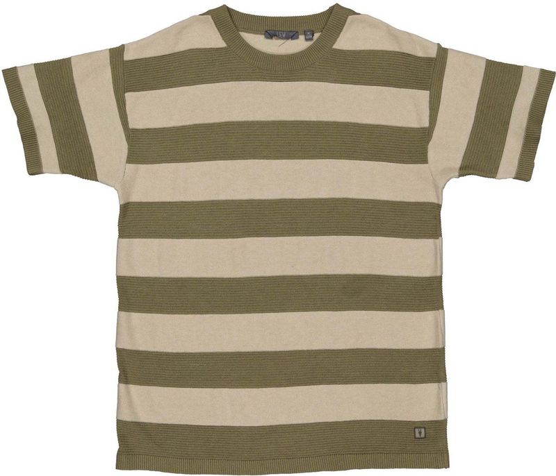 LEVV - RAYD - T-shirt - Olijfgroen - Regular Fit