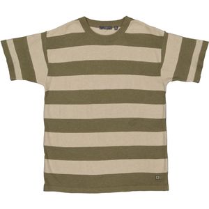 LEVV - RAYD - T-shirt - Olijfgroen - Regular Fit