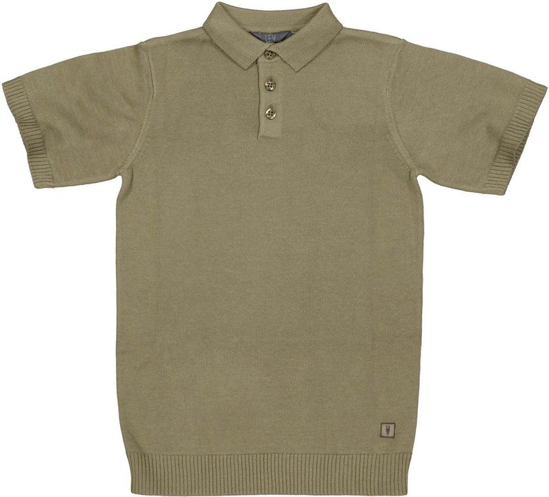 LEVV - T-shirt - Olijfgroen - Regular Fit - Korte Mouwen - Stijlnaam RICK