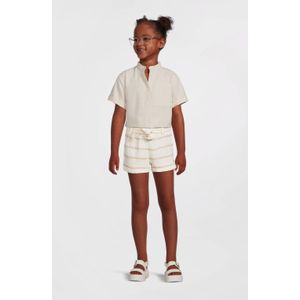 LEVV - RIONA - T-shirt - Ecru - Viscose/Linnen