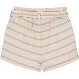 LEVV - Relaxte Paperbag Shorts - Ecru - Katoen/Hennep