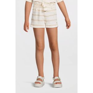 LEVV - Relaxte Paperbag Shorts - Ecru - Katoen/Hennep