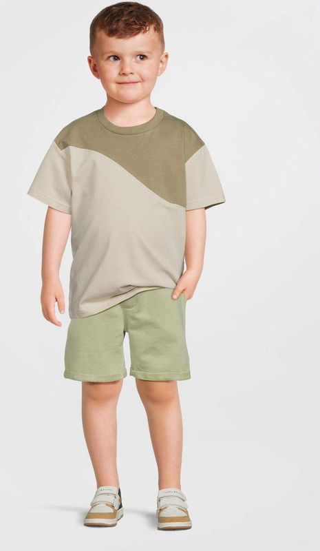 LEVV - Little - Sweatshort - Licht Groen - Regular Pasvorm