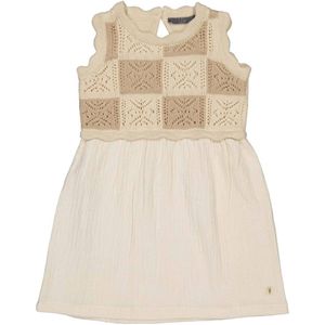 LEVV - SADAE - Zomerjurk - Ecru - Gebreid