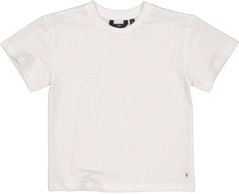 LEVV - SANDER - T-shirt - Ecru/Beige - Katoen/Elastaan