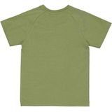 Quapi - T-shirt - Olijfgroen - Katoen-Elastaan - Regular Fit