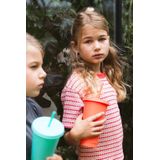 Quapi - T-shirt - Rood en Ecru - Meisjes