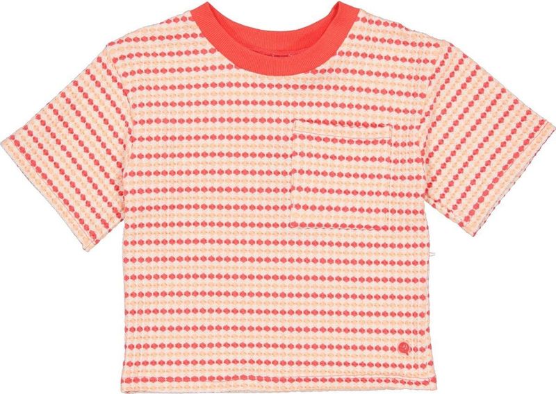 Quapi - T-shirt - Rood en Ecru - Meisjes