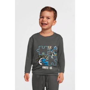 Quapi - MARIO - Longsleeve - Blauw - Stretchkatoen