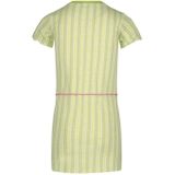 Quapi - Jurk - Lichtgroen/Roze - Katoen/Elastaan