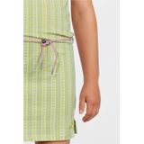 Quapi - Jurk - Lichtgroen/Roze - Katoen/Elastaan