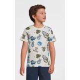 Quapi - FALLON - T-shirt - Groen - Regular Fit - Korte Mouwen