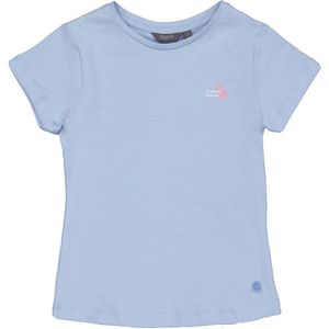 Quapi - Shirt - Blauw - Print Op Achterkant