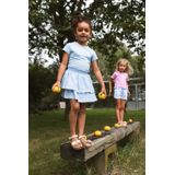 Quapi - T-shirt - Lichtblauw - Katoen/Elastaan