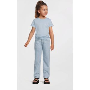 Quapi - T-shirt - Lichtblauw - Katoen/Elastaan