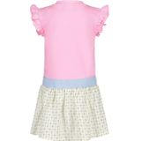 Quapi - Mini Jurk - Lichtroze Blauw Lichtgroen - Elastische Tailleband