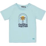 Quapi - FARELL - T-shirt - Lichtblauw - Katoen/Elastaan