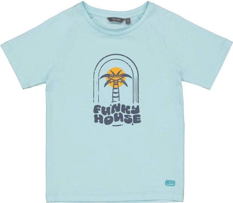 Quapi - FARELL - T-shirt - Lichtblauw - Katoen/Elastaan