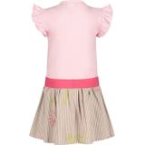 Quapi - Mini Jurk - Roze Beige Geel - Katoen