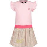Quapi - Mini Jurk - Roze Beige Geel - Katoen