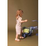 Quapi - Playsuit - Beige Roze Geel - Stretchkatoen - Ruches