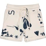 Quapi - Mini Sweatshort - Ecru/Antraciet - Korte Broek