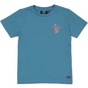 Quapi - FENIX - T-shirt - Blauw - Katoen/Elastaan