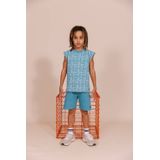 Quapi - Jongensshort - Blauw - Katoen met Elastaan