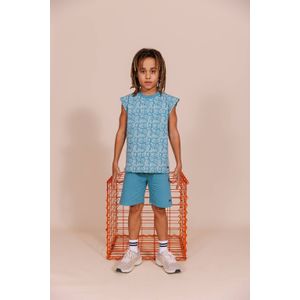 Quapi - Korte Broek - Aqua - Sweatshort voor Jongens